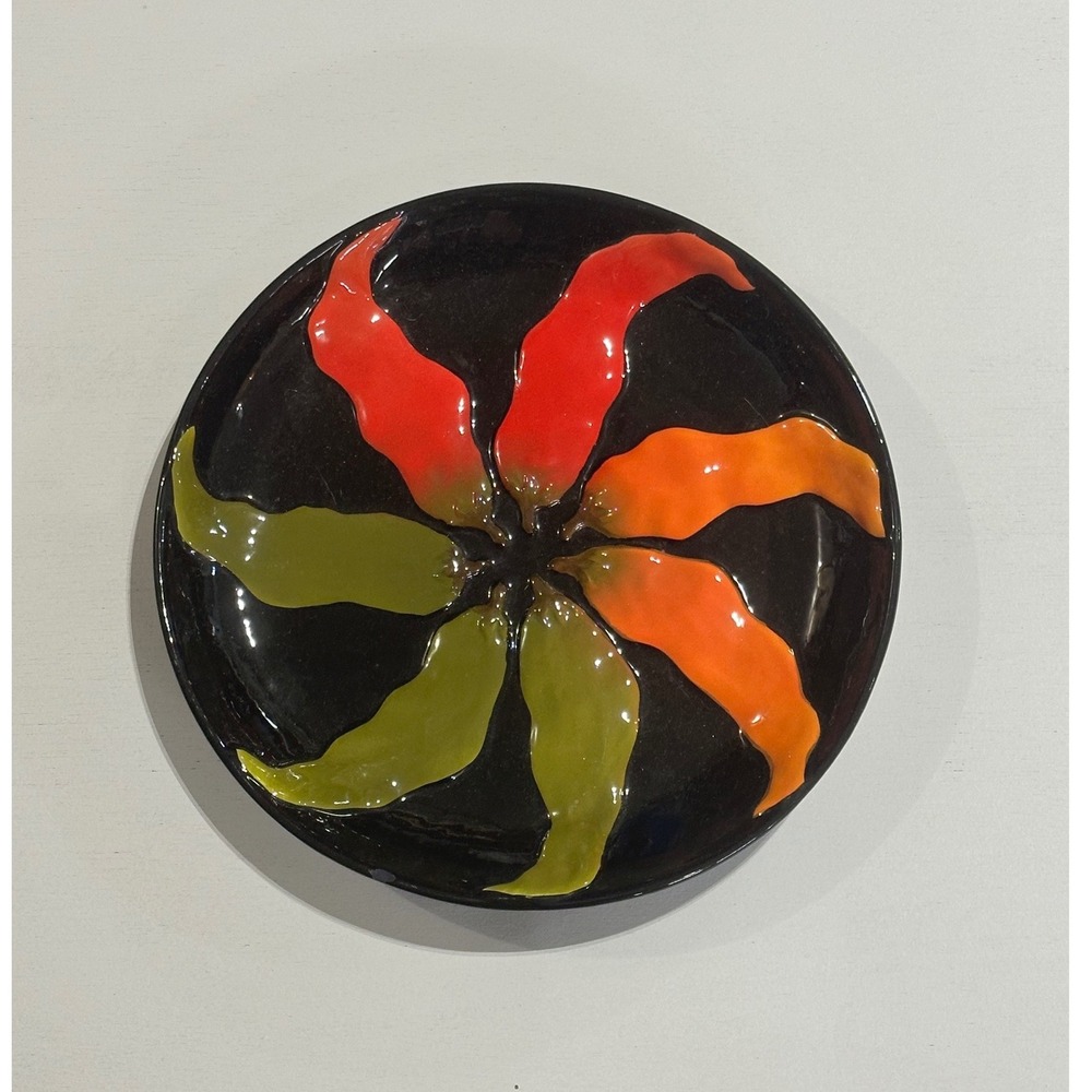 Southwest Spirit Chili Pepper Ceramic Serving‎ Platter Southwestern Decor 14"